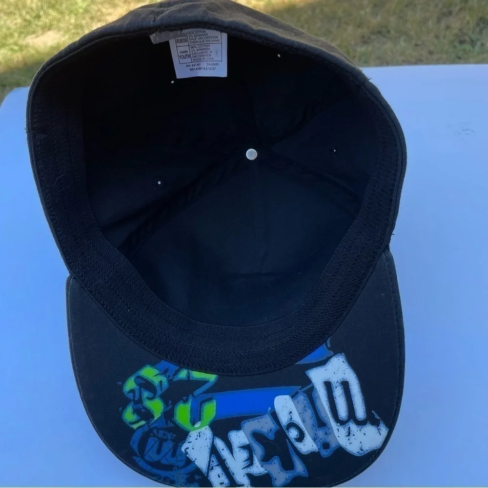 Disney Hat Youth ,one size ,Stretch Blue Mohawk Mickey Mouse Fitted Baseball Cap
